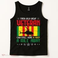 Vietnam Veteran Uh1 Huey Helicopter Tank Top thumb 2