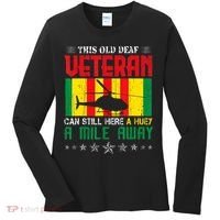 Vietnam Veteran Uh1 Huey Helicopter Women's Long Sleeve Shirt thumb 0
