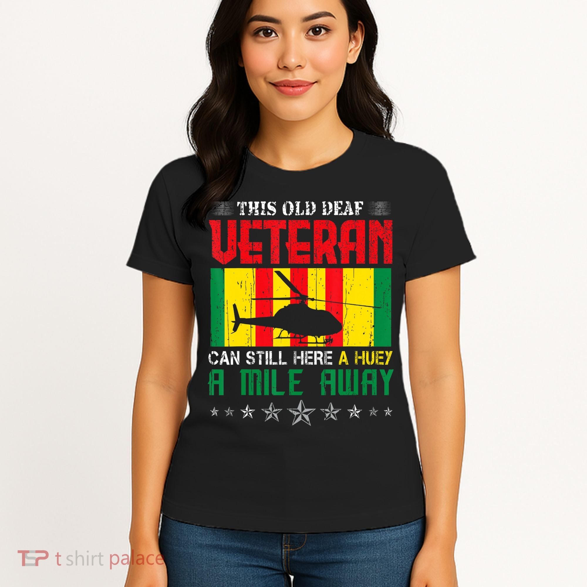 Vietnam Veteran Uh1 Huey Helicopter Women's T-Shirt