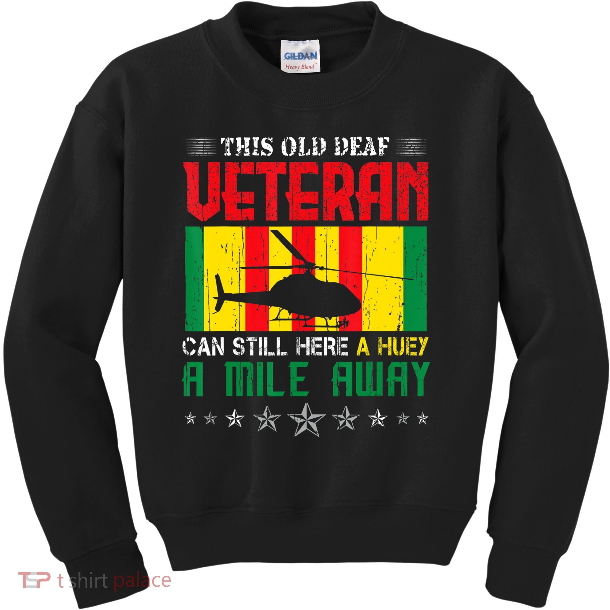 Vietnam Veteran Uh1 Huey Helicopter Kids Sweatshirt