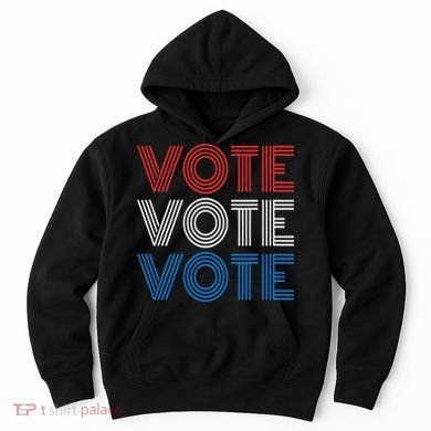 Vote Vote Vote Red White Blue Retro Election  Hoodie