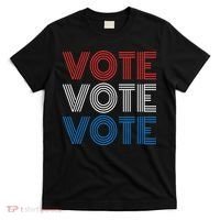 Vote Vote Vote Red White Blue Retro Election  T-Shirt thumb 0