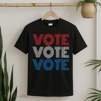 Vote Vote Vote Red White Blue Retro Election  T-Shirt thumb 2