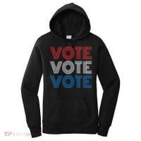 Vote Vote Vote Red White Blue Retro Election  Women's Hoodie thumb 0