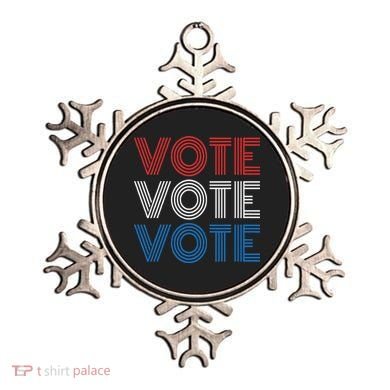 Vote Vote Vote Red White Blue Retro Election  Ornament