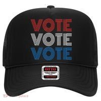 Vote Vote Vote Red White Blue Retro Election  Hat thumb 0