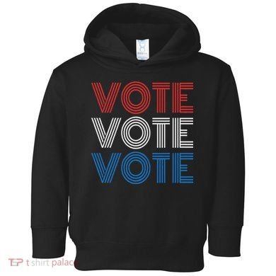 Vote Vote Vote Red White Blue Retro Election  Toddler Hoodie