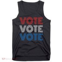 Vote Vote Vote Red White Blue Retro Election  Tank Top thumb 0