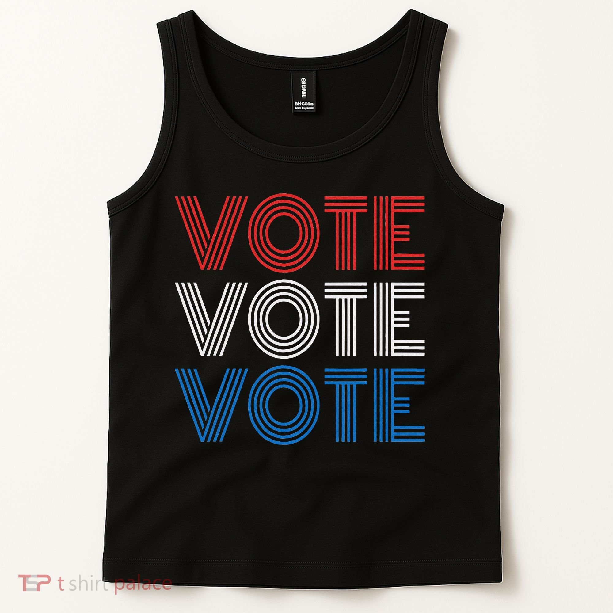 Vote Vote Vote Red White Blue Retro Election  Tank Top