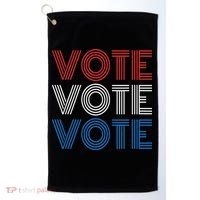 Vote Vote Vote Red White Blue Retro Election  Golf Towel thumb 0
