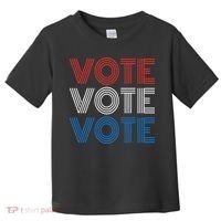 Vote Vote Vote Red White Blue Retro Election  Toddler T-Shirt thumb 0
