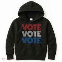Vote Vote Vote Red White Blue Retro Election  Kids Hoodie thumb 0