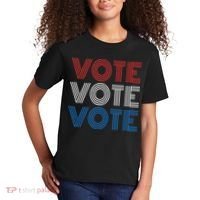 Vote Vote Vote Red White Blue Retro Election  Kids T-Shirt thumb 2