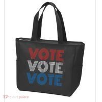 Vote Vote Vote Red White Blue Retro Election  Tote Bag thumb 3