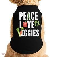 Vegan Vegetarian Veganism Vegetable Lover Peace Love Veggies Great Gift Doggie Tank thumb 0