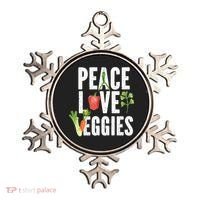 Vegan Vegetarian Veganism Vegetable Lover Peace Love Veggies Great Gift Ornament thumb 0