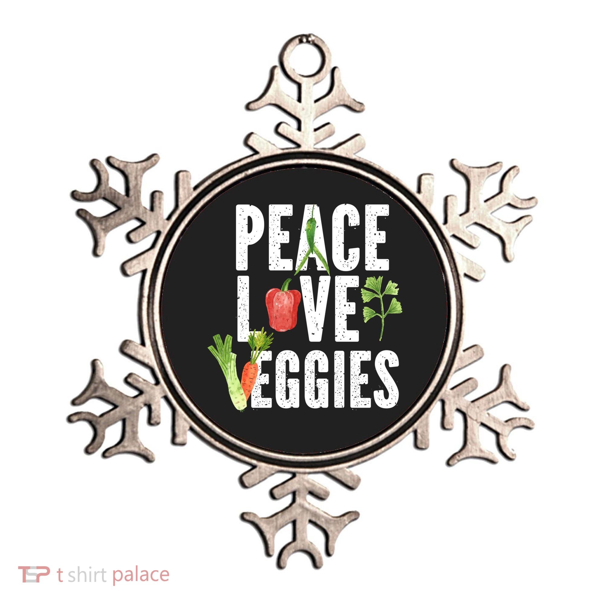 Vegan Vegetarian Veganism Vegetable Lover Peace Love Veggies Great Gift Ornament