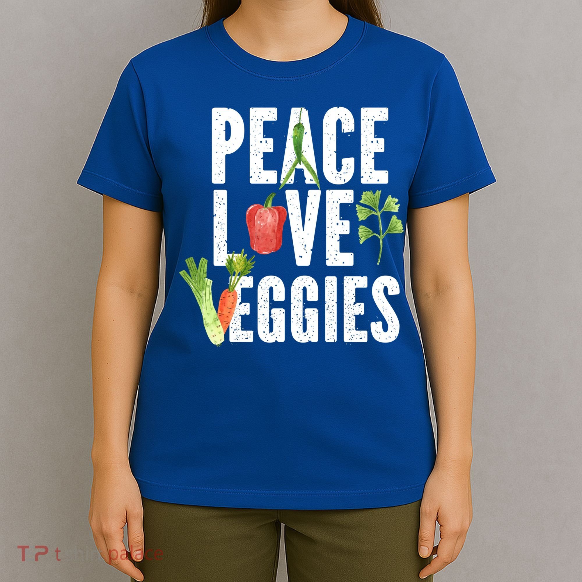 Vegan Vegetarian Veganism Vegetable Lover Peace Love Veggies Great Gift T-Shirt