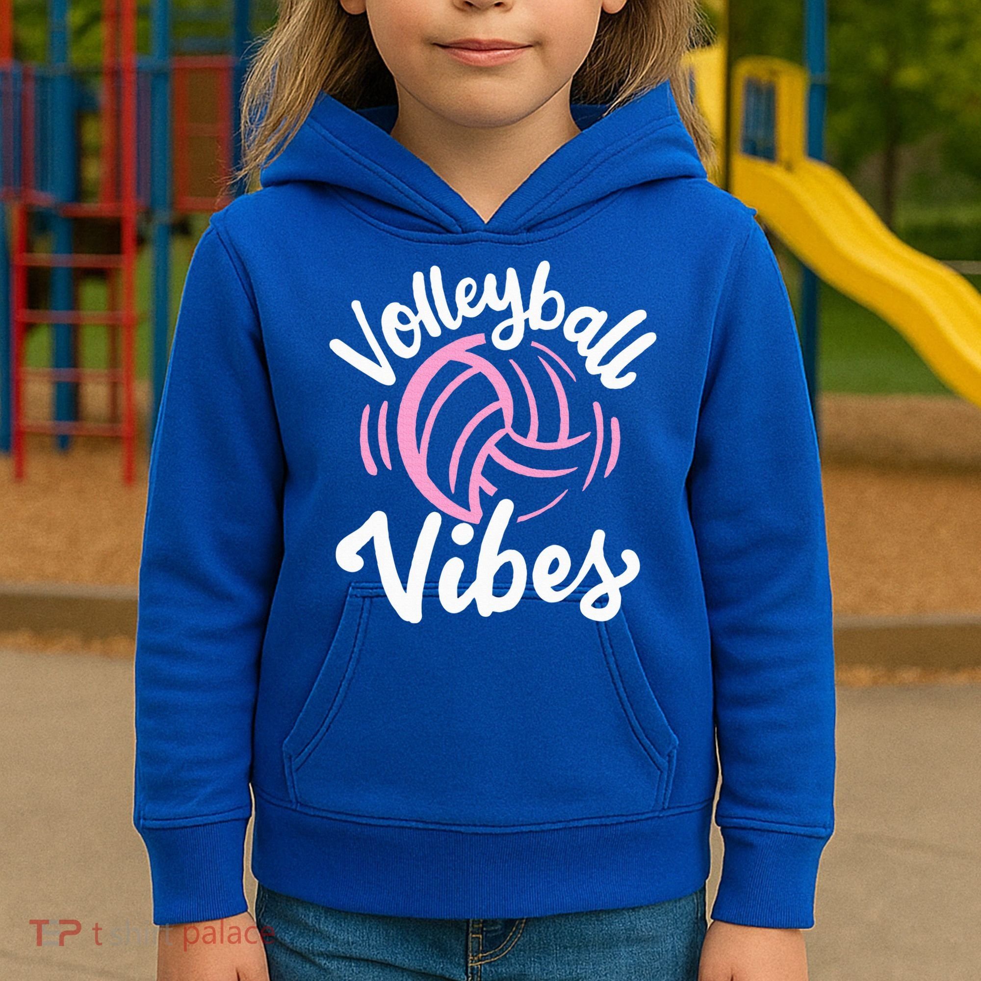 Volleyball Vibes Kids Hoodie