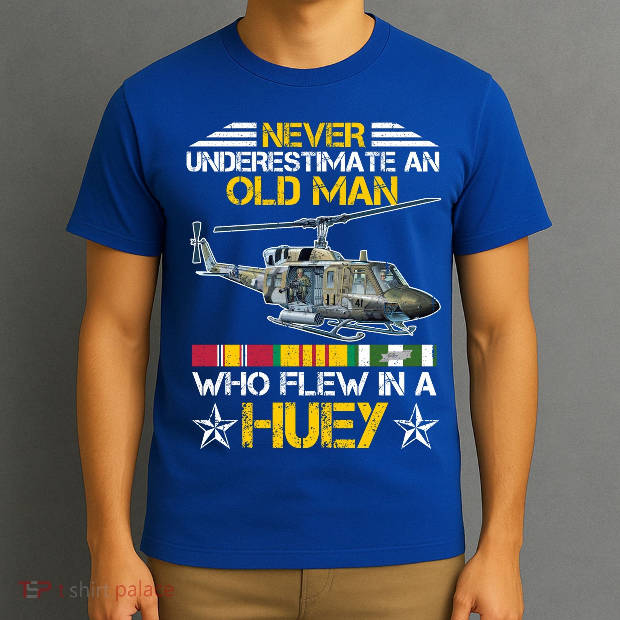 Vietnam Veteran Vet Uhfunny Gift1 Huey Helicopter Gift T-Shirt