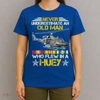 Vietnam Veteran Vet Uhfunny Gift1 Huey Helicopter Gift T-Shirt thumb 4