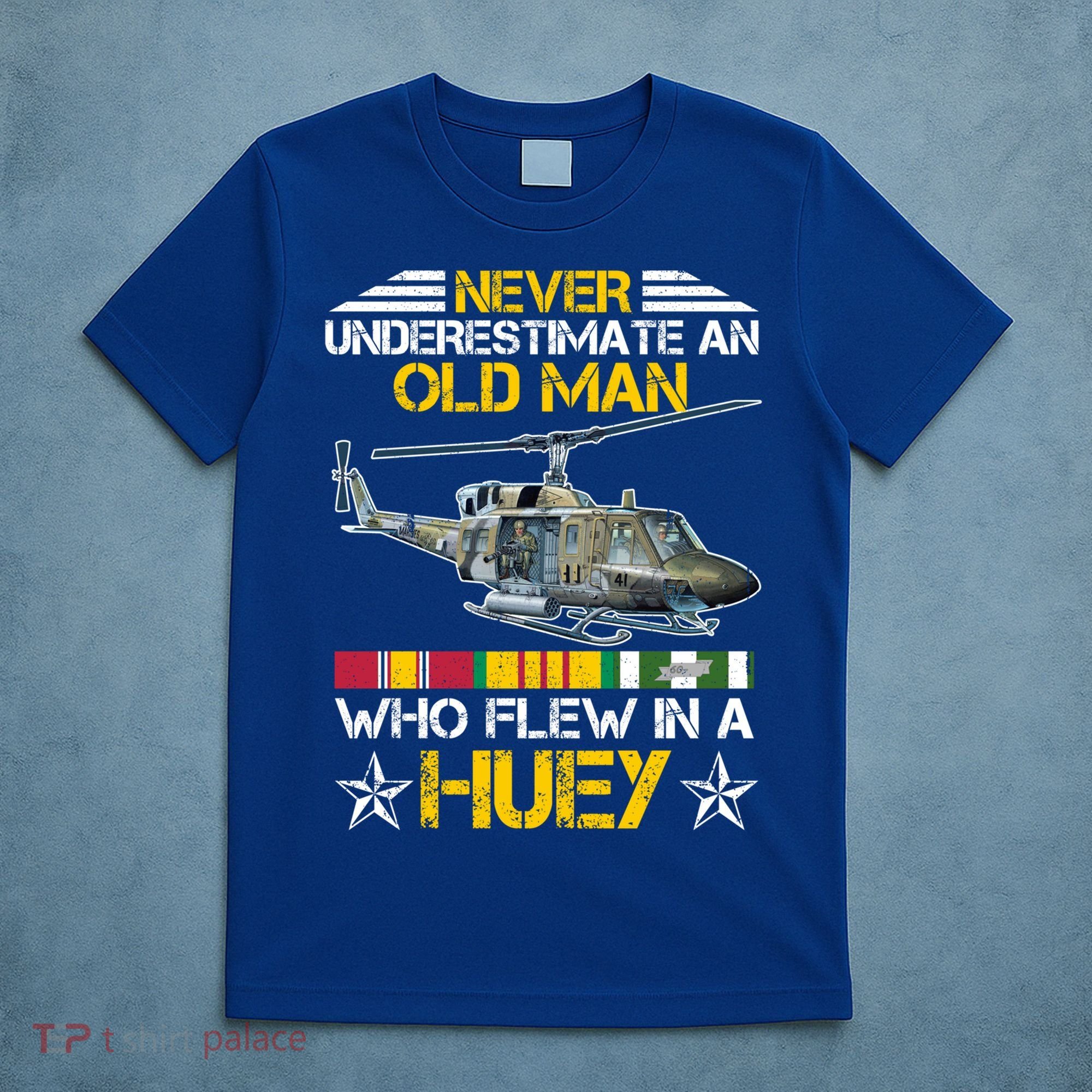 Vietnam Veteran Vet Uhfunny Gift1 Huey Helicopter Gift T-Shirt