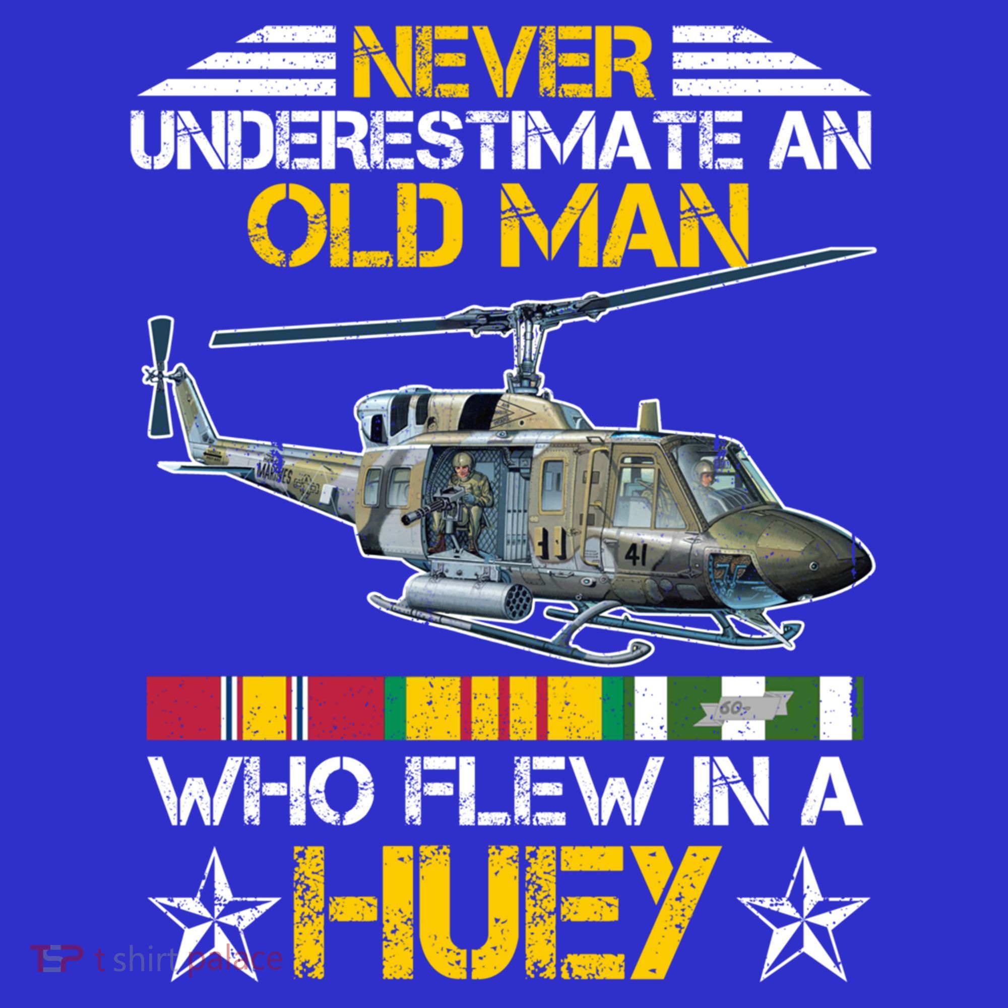 Vietnam Veteran Vet Uhfunny Gift1 Huey Helicopter Gift T-Shirt