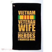Vietnam Veteran Wife Golf Towel thumb 0