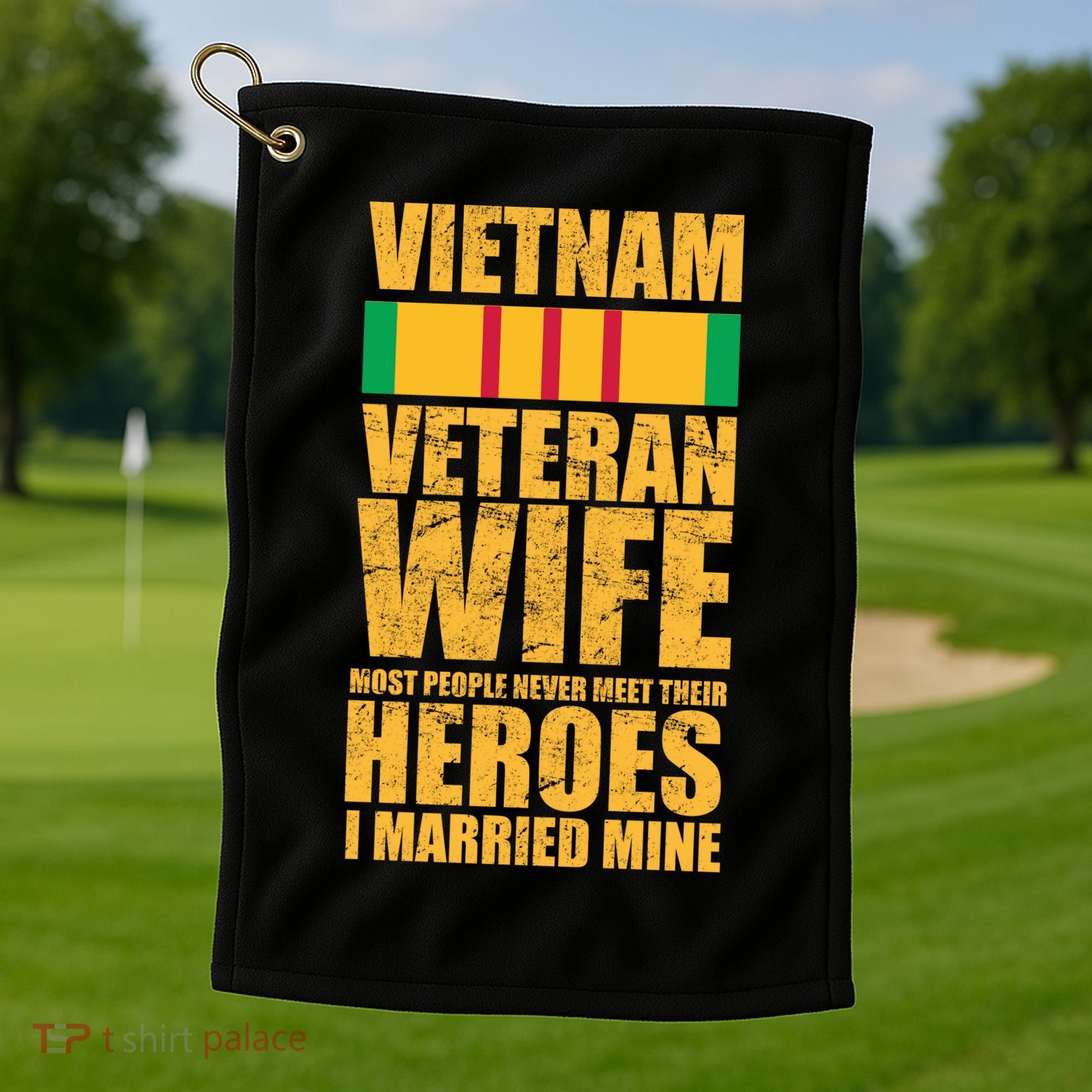 Vietnam Veteran Wife Golf Towel