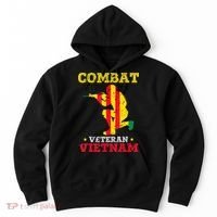 Vietnam Veteran With US Flag With Combat Boots Patriotic Hoodie thumb 0