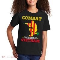 Vietnam Veteran With US Flag With Combat Boots Patriotic Kids T-Shirt thumb 2