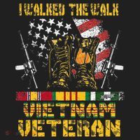Vietnam Veteran With US Flag With Combat Boots Patriotic Beanie thumb 2