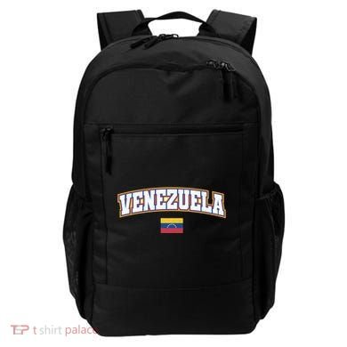Venezuela Varsity World Flag Weathered Design Gift Backpack