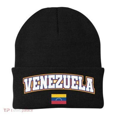 Venezuela Varsity World Flag Weathered Design Gift Beanie