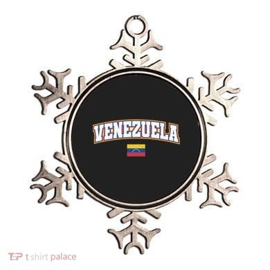 Venezuela Varsity World Flag Weathered Design Gift Ornament
