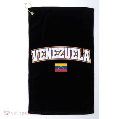 Venezuela Varsity World Flag Weathered Design Gift Golf Towel