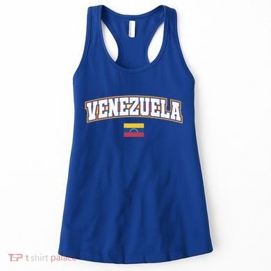 Venezuela Varsity World Flag Weathered Design Gift Women's Tank Top