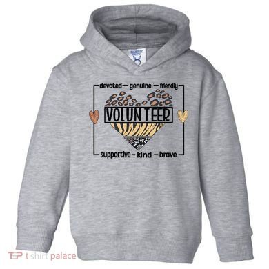 Volunteer Voluntary Worker Volunteering Cool Gift Toddler Hoodie