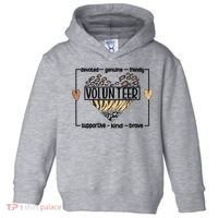 Volunteer Voluntary Worker Volunteering Cool Gift Toddler Hoodie thumb 0