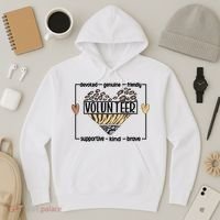 Volunteer Voluntary Worker Volunteering Cool Gift Hoodie thumb 3