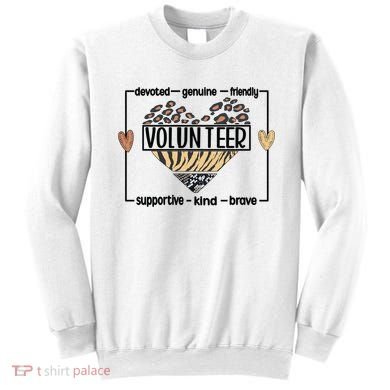 Volunteer Voluntary Worker Volunteering Cool Gift Sweatshirt
