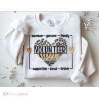 Volunteer Voluntary Worker Volunteering Cool Gift Sweatshirt thumb 2