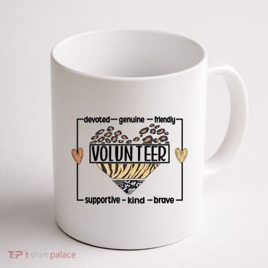 Volunteer Voluntary Worker Volunteering Cool Gift Coffee Mug back