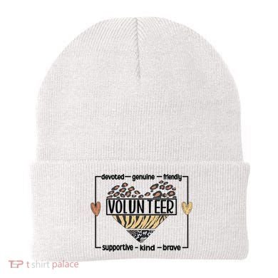 Volunteer Voluntary Worker Volunteering Cool Gift Beanie