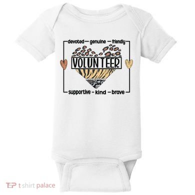 Volunteer Voluntary Worker Volunteering Cool Gift Baby Bodysuit