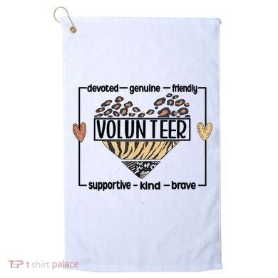 Volunteer Voluntary Worker Volunteering Cool Gift Golf Towel