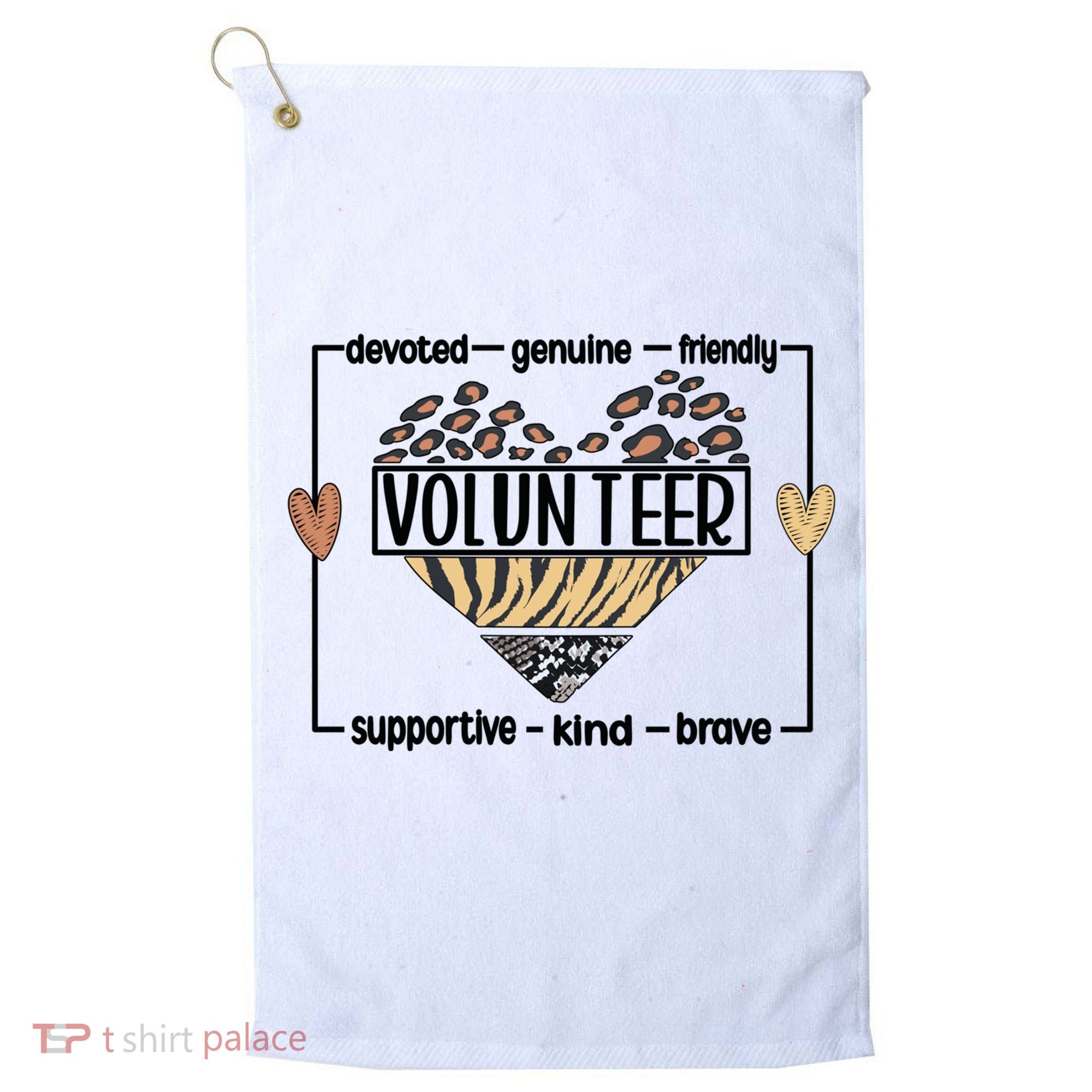 Volunteer Voluntary Worker Volunteering Cool Gift Golf Towel