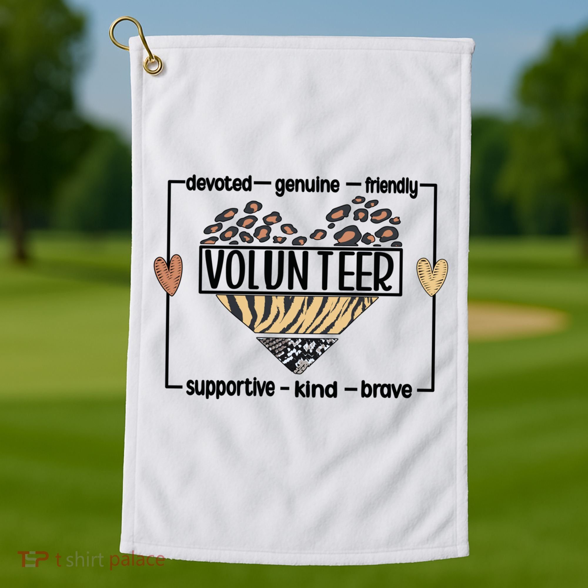 Volunteer Voluntary Worker Volunteering Cool Gift Golf Towel
