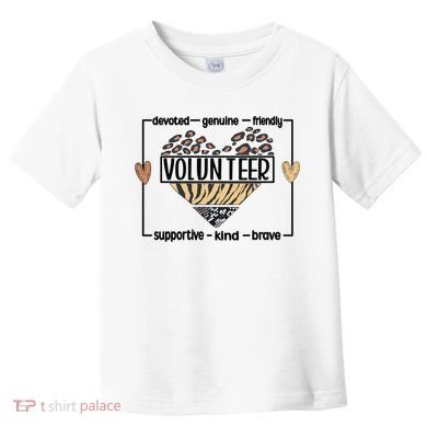 Volunteer Voluntary Worker Volunteering Cool Gift Toddler T-Shirt