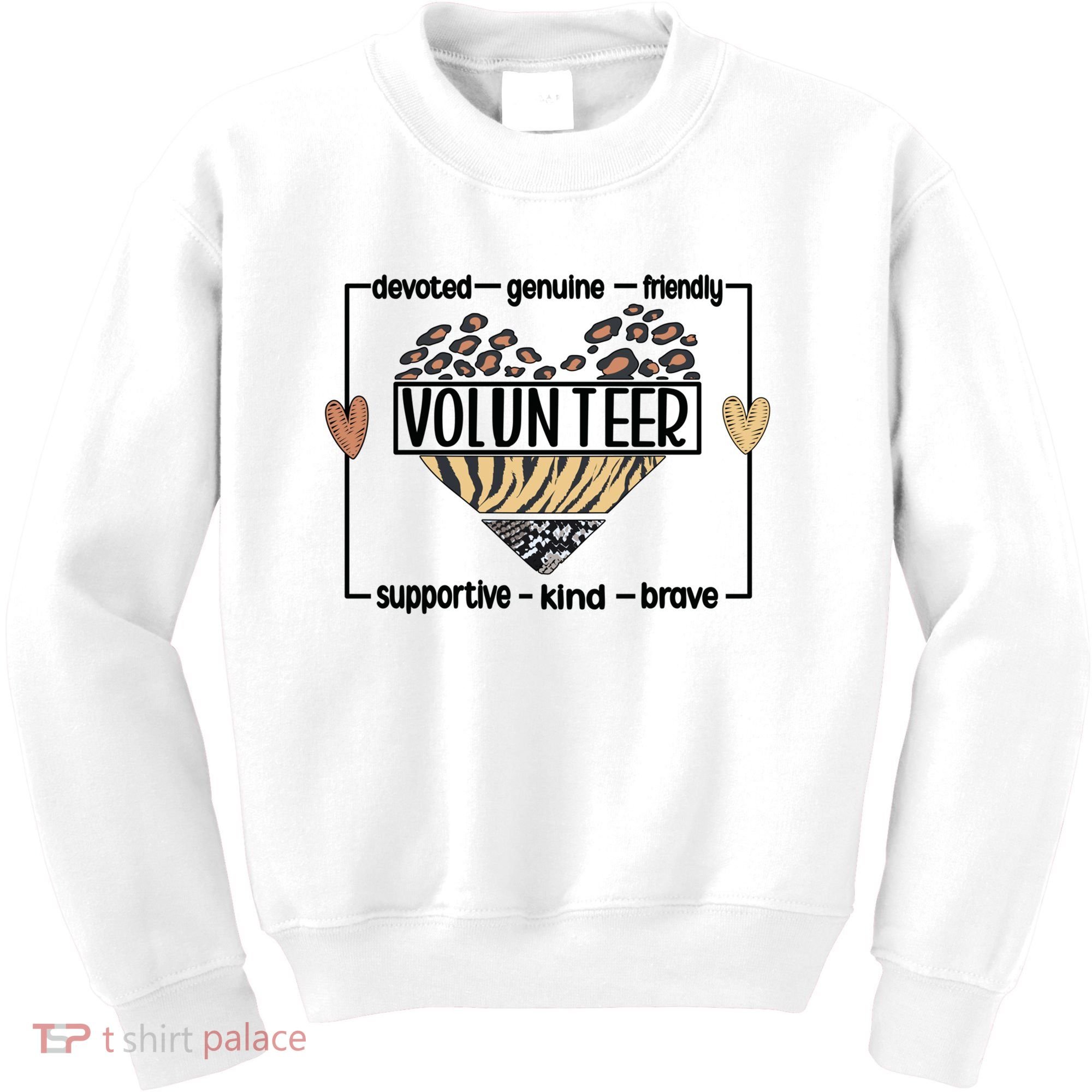 Volunteer Voluntary Worker Volunteering Cool Gift Kids Sweatshirt